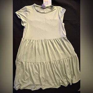 Lularoe Ariel Light Green Tiered Dress